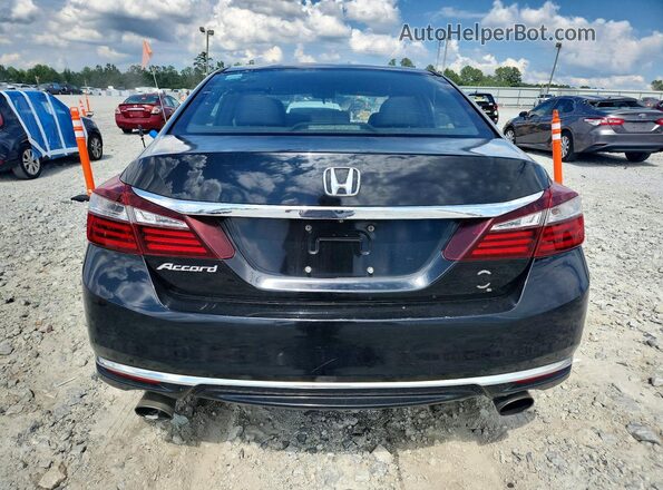 1HGCR2F16HA025779 2017 HONDA ACCORD Black Вид ззаду