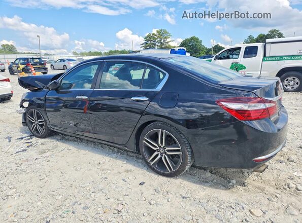 1HGCR2F16HA025779 2017 HONDA ACCORD Black Задня ліва чверть