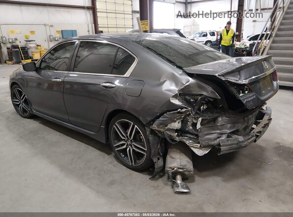 1HGCR2F16HA069121 2017 HONDA ACCORD Серый Задняя левая четверть