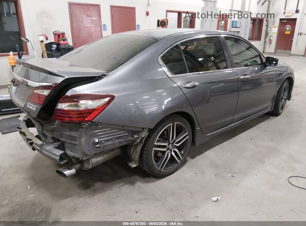 1HGCR2F16HA069121 2017 HONDA ACCORD Серый Задняя правая четверть