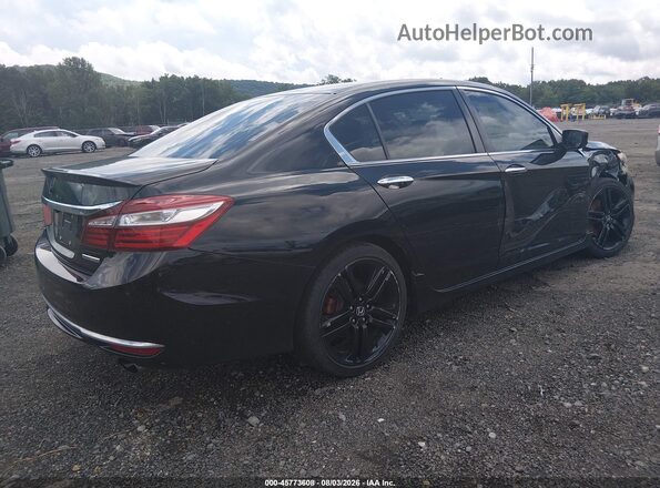 1HGCR2F16HA087957 2017 HONDA ACCORD Black Tył prawy