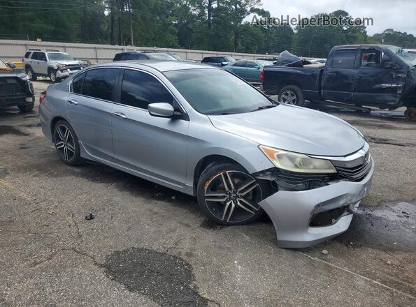1HGCR2F17HA242581 2017 HONDA ACCORD Silver Przód prawy