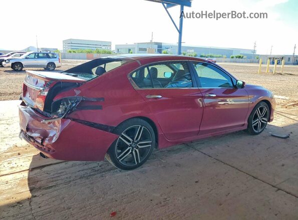 1HGCR2F18HA091458 2017 HONDA ACCORD Red Trasero derecho