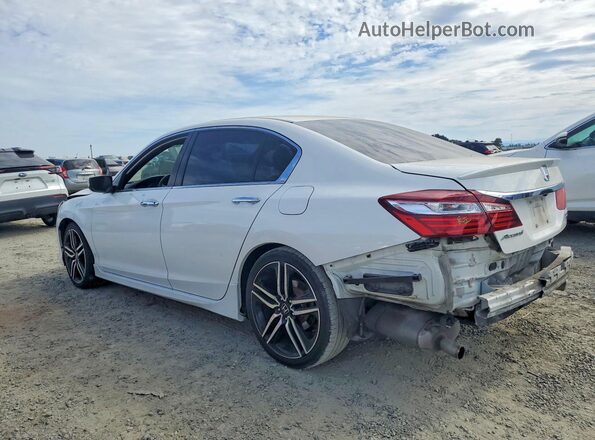 1HGCR2F18HA138620 2017 HONDA ACCORD Белый Задняя левая четверть