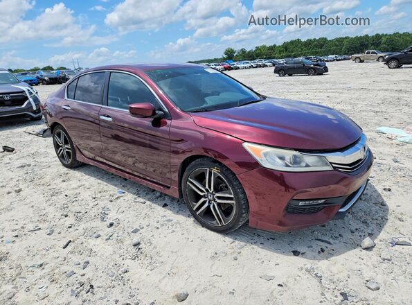 1HGCR2F1XHA156763 2017 HONDA ACCORD Burgundy Առջևի աջ