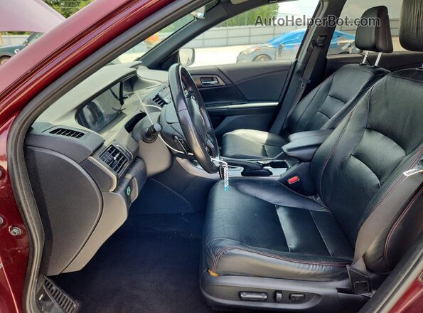 1HGCR2F1XHA156763 2017 HONDA ACCORD Burgundy Սալոնի դիմացի տեսք