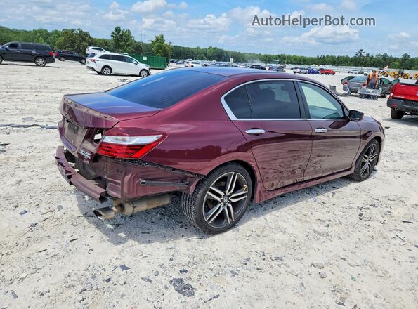 1HGCR2F1XHA156763 2017 HONDA ACCORD Burgundy Հետևի աջ