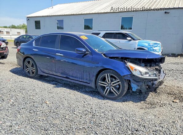 1HGCR2F1XHA303941 2017 HONDA ACCORD Blue Przód prawy