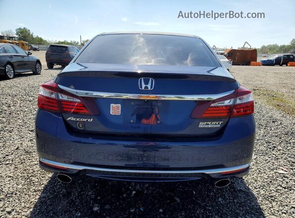 1HGCR2F1XHA303941 2017 HONDA ACCORD Blue Widok z tyłu