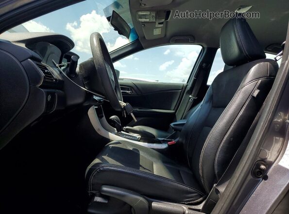1HGCR2F30GA018875 2016 HONDA ACCORD Gray Widok wnętrza z przodu