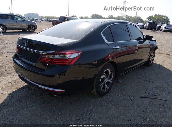 1HGCR2F30GA019881 2016 HONDA ACCORD Black Tył prawy