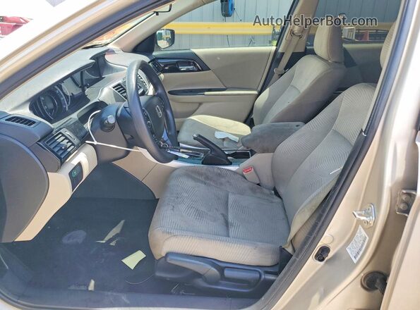 1HGCR2F30GA157386 2016 HONDA ACCORD Gold Front interior view