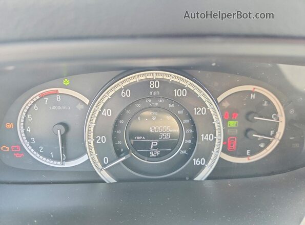 1HGCR2F30GA208451 2016 HONDA ACCORD Gray Vista del cuadro de instrumentos