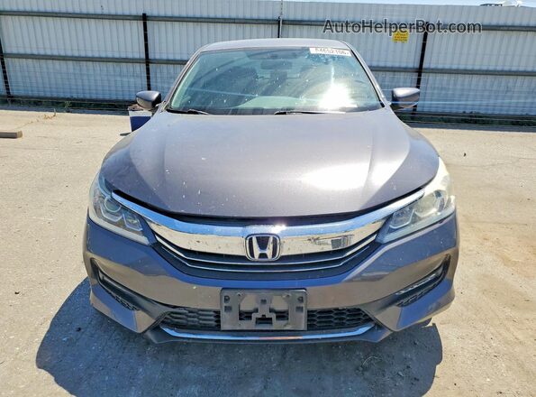 1HGCR2F30HA249681 2017 HONDA ACCORD Gray წინა ხედი