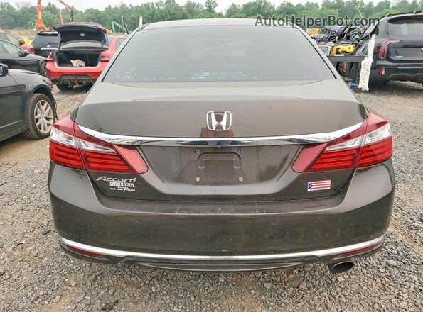 1HGCR2F31GA057832 2016 HONDA ACCORD Серый Вид сзади