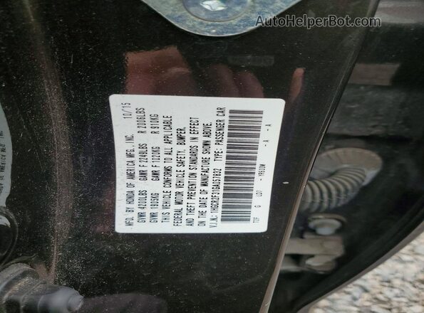 1HGCR2F31GA057832 2016 HONDA ACCORD Серый Вид подкапотного пространства