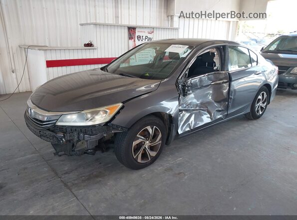 1HGCR2F31HA029935 2017 HONDA ACCORD Gray წინა მარცხენა ხედი სამი მეოთხედიდან