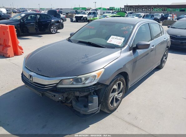 1HGCR2F31HA226331 2017 HONDA ACCORD Gray Przód lewy