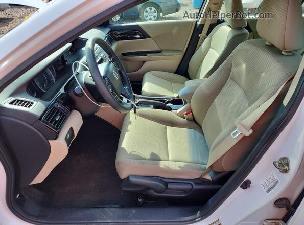 1HGCR2F32GA088751 2016 HONDA ACCORD White Вид салону спереду