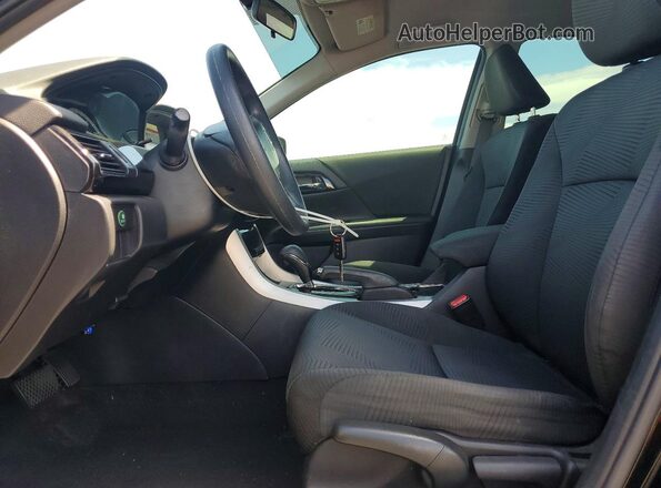 1HGCR2F32GA163254 2016 HONDA ACCORD Черный Вид салона спереди