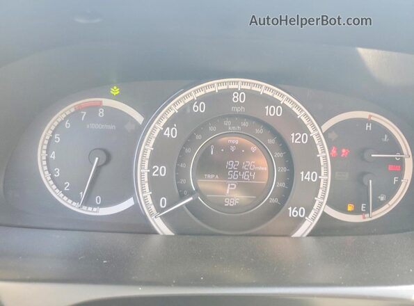 1HGCR2F32GA174271 2016 HONDA ACCORD White Vista del cuadro de instrumentos