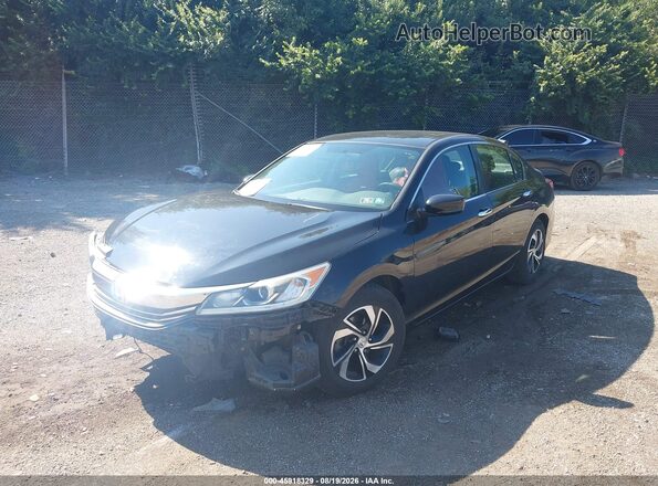 1HGCR2F32HA122575 2017 HONDA ACCORD Black Առջևի ձախ երեք քառորդ տեսարան
