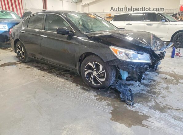 1HGCR2F32HA197535 2017 HONDA ACCORD Black Przód prawy