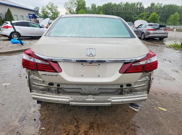 1HGCR2F32HA307080 2017 HONDA ACCORD Cream Vista trasera