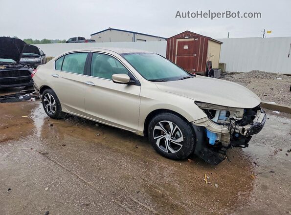 1HGCR2F32HA307080 2017 HONDA ACCORD Cream Delantero derecho