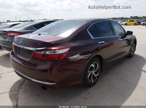 1HGCR2F33GA078665 2016 HONDA ACCORD Burgundy Հետևի աջ