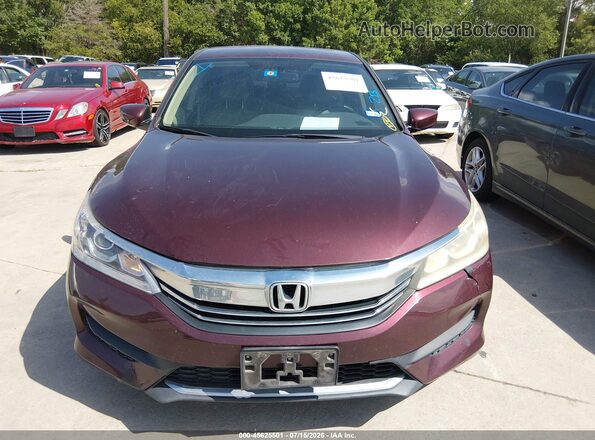 1HGCR2F33GA078665 2016 HONDA ACCORD Burgundy Դիմացի տեսք
