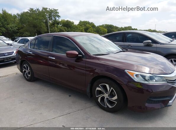 1HGCR2F33GA078665 2016 HONDA ACCORD Burgundy Սալոնի հետևի տեսք