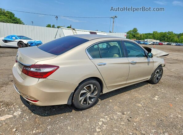 1HGCR2F33HA115067 2017 HONDA ACCORD Золотой Задняя правая четверть