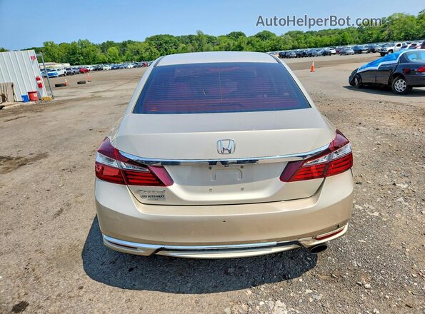 1HGCR2F33HA115067 2017 HONDA ACCORD Золотой Вид сзади