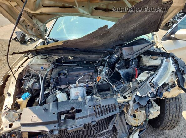 1HGCR2F33HA115067 2017 HONDA ACCORD Золотой Вид задней части салона