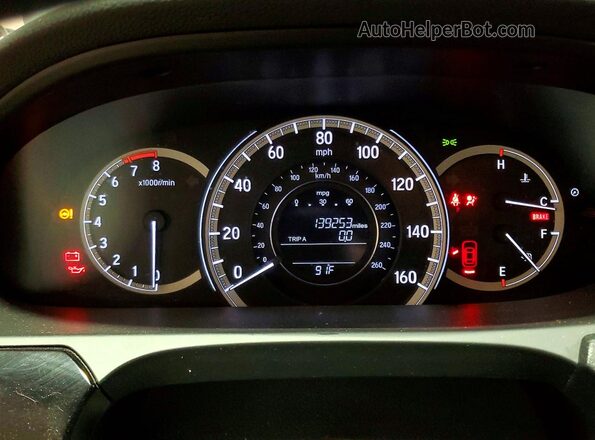 1HGCR2F33HA133181 2017 HONDA ACCORD Silver Вид щитка приладів