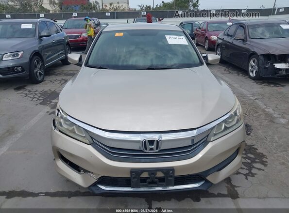 1HGCR2F33HA152278 2017 HONDA ACCORD Gold Вид щитка приладів
