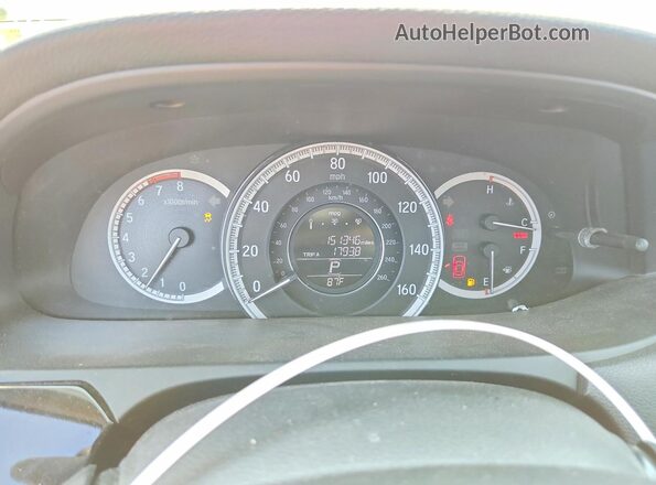 1HGCR2F34GA185255 2016 HONDA ACCORD Silver Instrument cluster view