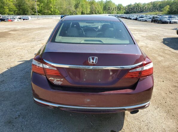 1HGCR2F34GA216035 2016 HONDA ACCORD Maroon Widok z tyłu