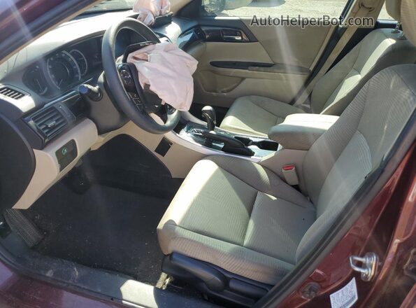 1HGCR2F34GA216035 2016 HONDA ACCORD Maroon Widok wnętrza z przodu
