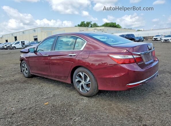 1HGCR2F34GA223017 2016 HONDA ACCORD Бордовый Задняя левая четверть