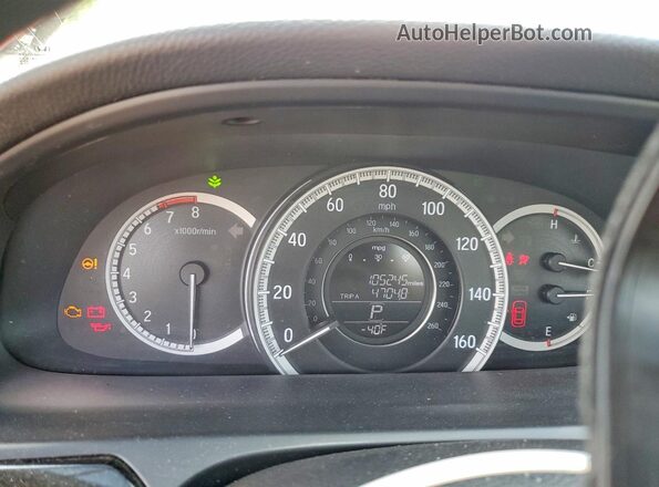 1HGCR2F34GA223017 2016 HONDA ACCORD Бордовый Вид щитка приборов