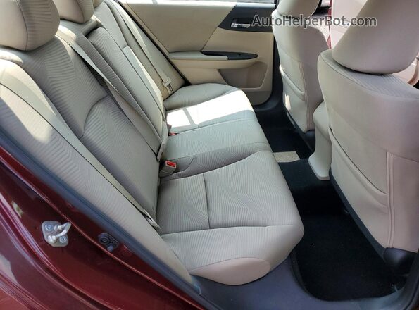 1HGCR2F34GA223017 2016 HONDA ACCORD Бордовый Вид задних сидений