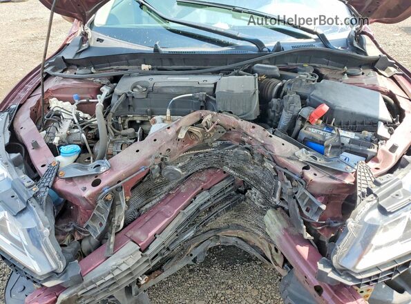 1HGCR2F34GA223017 2016 HONDA ACCORD Бордовый Вид задней части салона