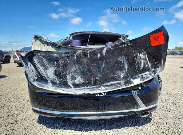 1HGCR2F34HA156064 2017 HONDA ACCORD Black Вид ззаду