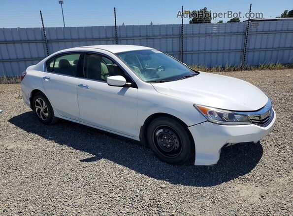1HGCR2F35GA008732 2016 HONDA ACCORD Белый Передняя правая четверть