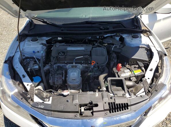1HGCR2F35GA008732 2016 HONDA ACCORD Белый Вид задней части салона