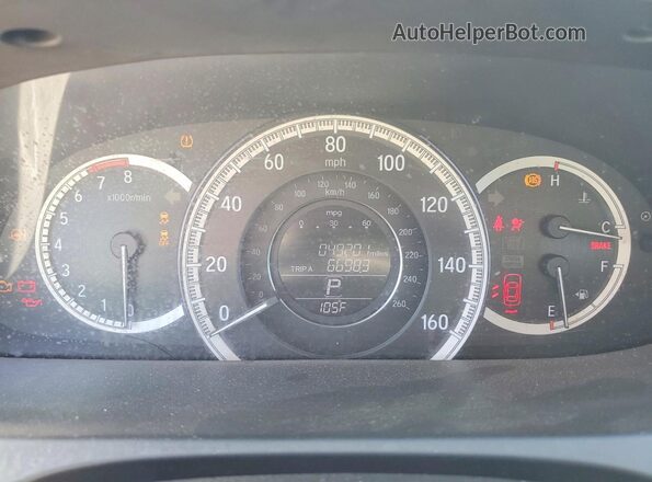 1HGCR2F35GA008732 2016 HONDA ACCORD Белый Вид щитка приборов