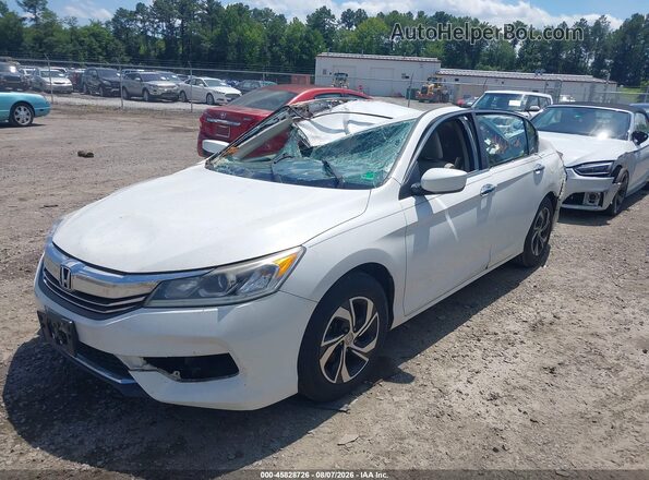 1HGCR2F35GA054125 2016 HONDA ACCORD Белый Передняя левая четверть