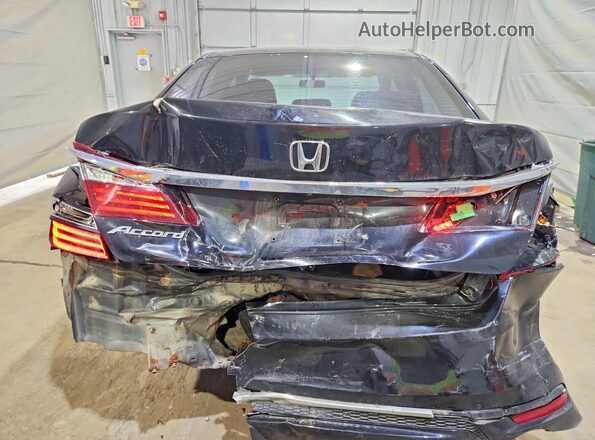 1HGCR2F35GA170134 2016 HONDA ACCORD Черный Вид сзади